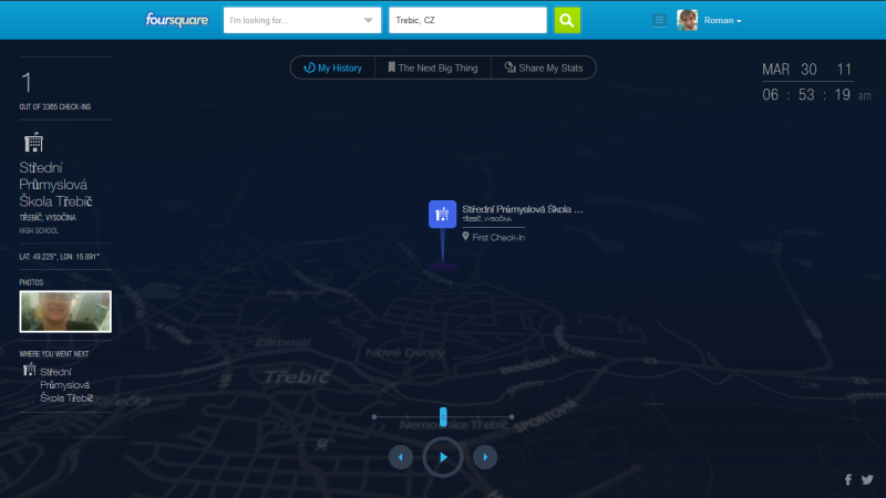 váš první checkin váš první checkin